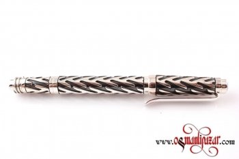 925 Ayar Tamamı Gümüş Kalem (GKM007) - Thumbnail