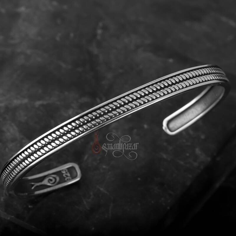 Halat Model 925 Ayar Gümüş Bileklik - 2