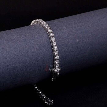 Su Yolu 925 Ayar Gümüş Kadın Bileklik - 3