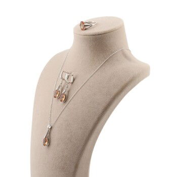 Zultanite Taşlı 925 Ayar Gümüş Takı Seti - 4